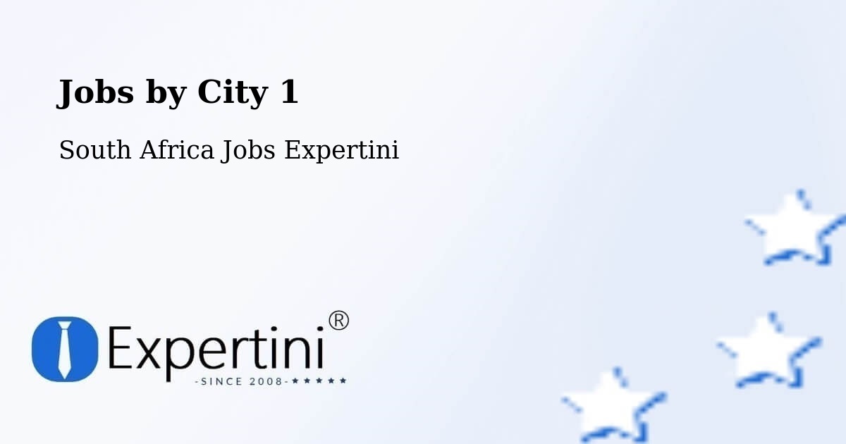 City Jobs in South Africa - Expertini