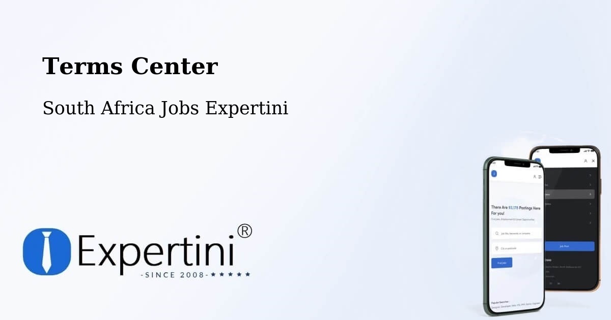 Terms of Service – Vredenburg - South Africa Jobs Expertini